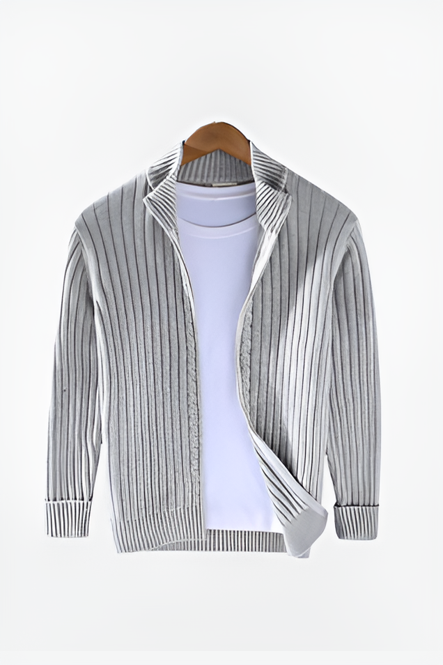 Ribbed Full Zip Cardigan