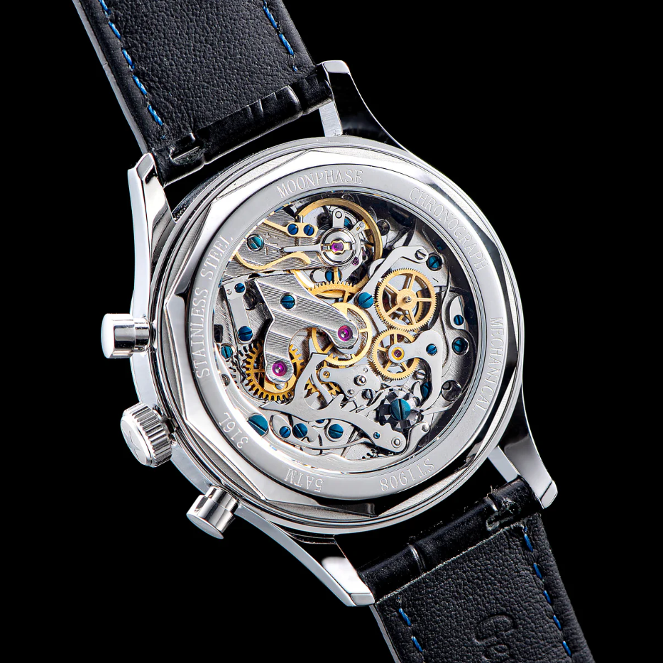 MoonPhase Master S389-2 White Dial Swan Neck Regulator