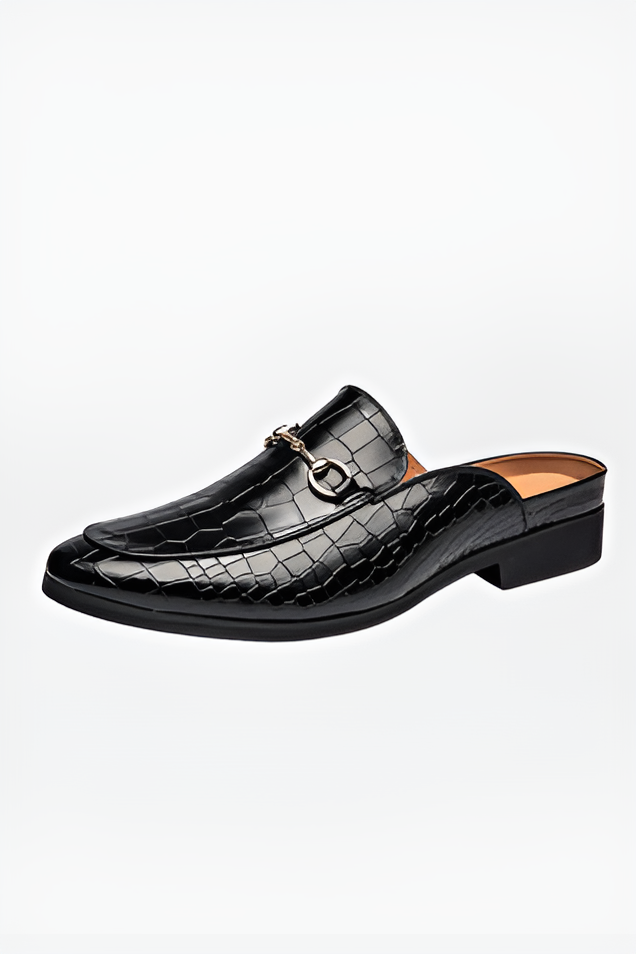 Crocodile Mule Loafers