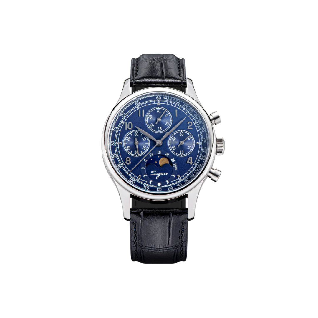 MoonPhase Master S389-2 Deep Blue Swan Neck Regulator