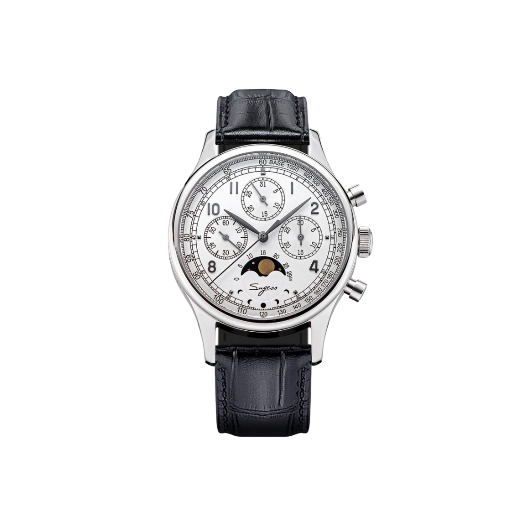 MoonPhase Master S389-2 White Dial Swan Neck Regulator